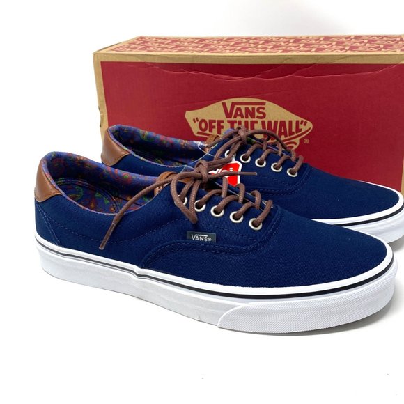 Vans Shoes Men's Size Era 59 C&L Dress Blue Canvas Skate Low Top VN000UC6DCU - Picture 7 of 11